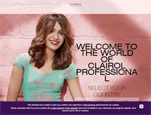 Tablet Screenshot of international.clairolprofessional.com